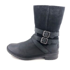 UGG Lorna Waterproof Boots with Buckle Strap Detail